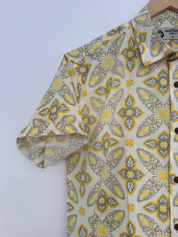 Kartikeya Jaipur Classic Ethnic Print Cotton Shirt