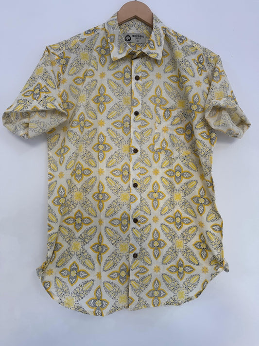 Kartikeya Jaipur Classic Ethnic Print Cotton Shirt