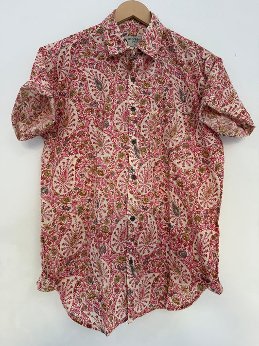 Kalamkari Print Cotton Shirt for Men
