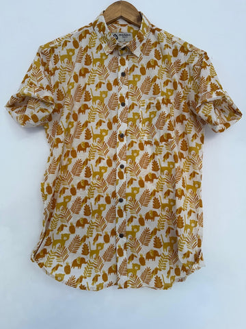 Quirky Print Cotton Casual Shirt for Men