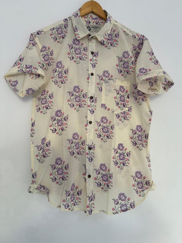 Summer Print Cotton Casual Shirt for Men