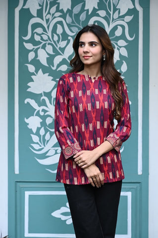 Handblock Cotton Printed Tops For Women