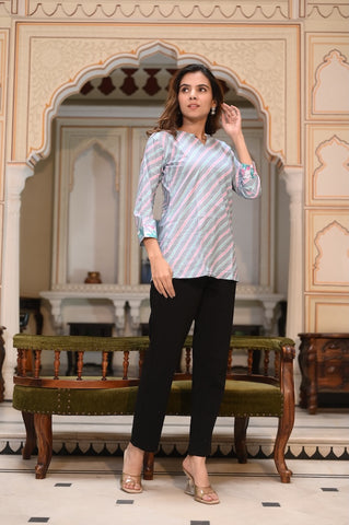Handblock Cotton Printed Tops For Women