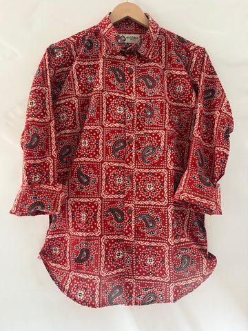 Traditional Full Sleeve Kalamkari Print Shirt for Men