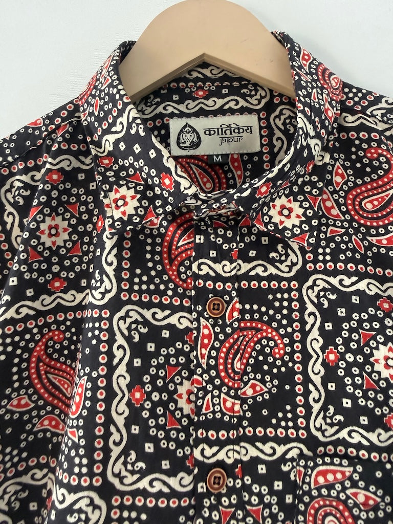 Kalamkari Print Cotton Full Sleeves Shirts for Men