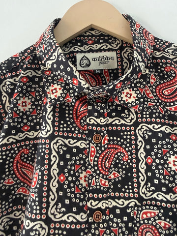 Kalamkari Print Cotton Full Sleeves Shirts for Men