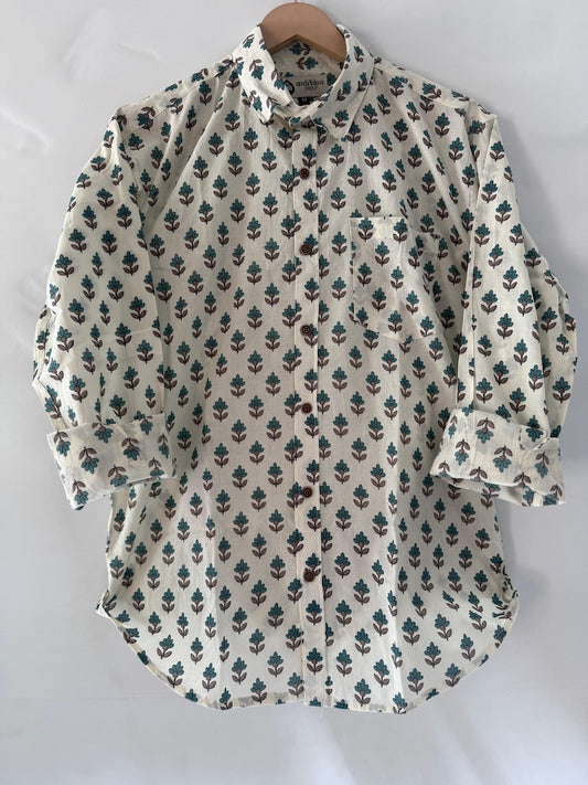 Floral Print Cotton Full Sleeves Shirts for Men