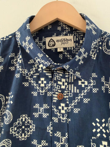 Floral Print Casual Shirt for Men By Kartikeya Jaipur