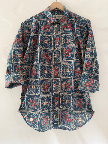 Classic Full Sleeve Kalamkari Print Shirt for Men