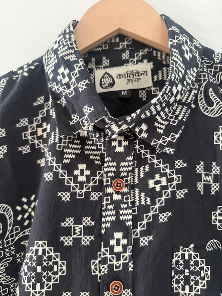 Floral Print Casual Shirt for Men By Kartikeya Jaipur