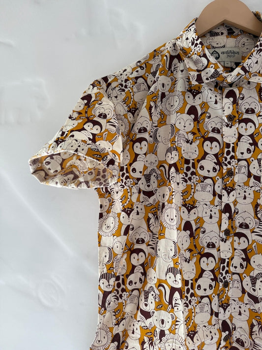 Disney Ducks Cotton Men's Short Sleeve Shirt