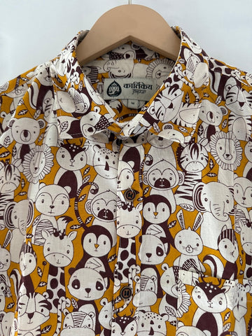 Disney Ducks Cotton Men's Short Sleeve Shirt