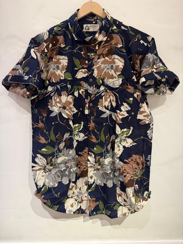 Classic Floral Print Shirt For Mens By Kartikeya Jaipur - Goa Vibe