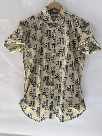 अक्षरमाला Cotton Half Sleeve Shirt for Men