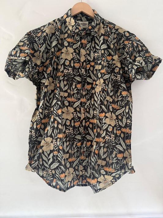 Handcrafted floral Print Cotton Classic Shirt for Men