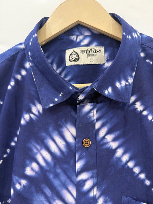 Kartikeya Jaipur Tie & Dye Handcrafted Cotton Shirt - Limited Edition
