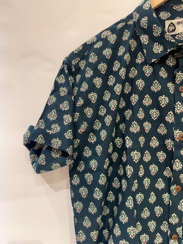 Batik Print Traditional Cotton Shirt For Men