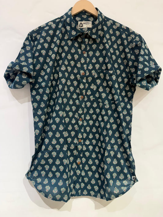Batik Print Traditional Cotton Shirt For Men