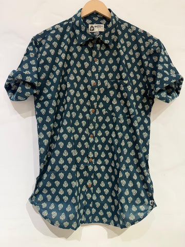 Batik Print Traditional Cotton Shirt For Men