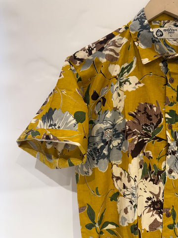 Floral Print Cotton Shirt For Men - Goa Edit