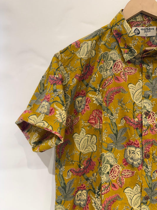 Floral Print Cotton Shirt For Men - Goa Edit