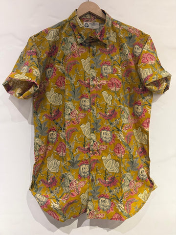 Floral Print Cotton Shirt For Men - Goa Edit