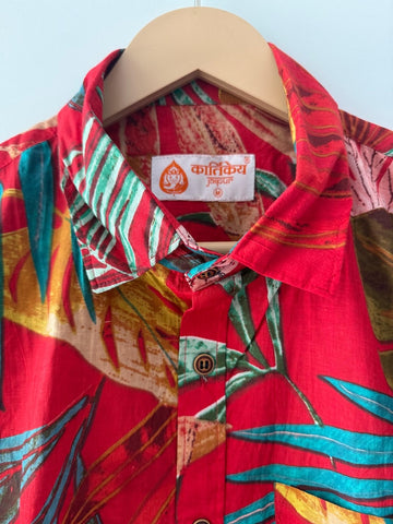 Floral Print Cotton Shirts For Men - Goa Vibe