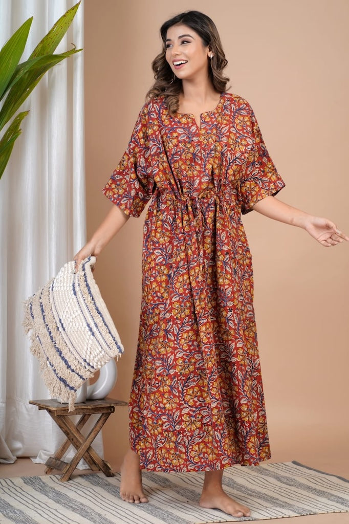 Cotton Printed Women Summer Nighty