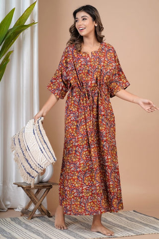 Cotton Printed Women Summer Nighty