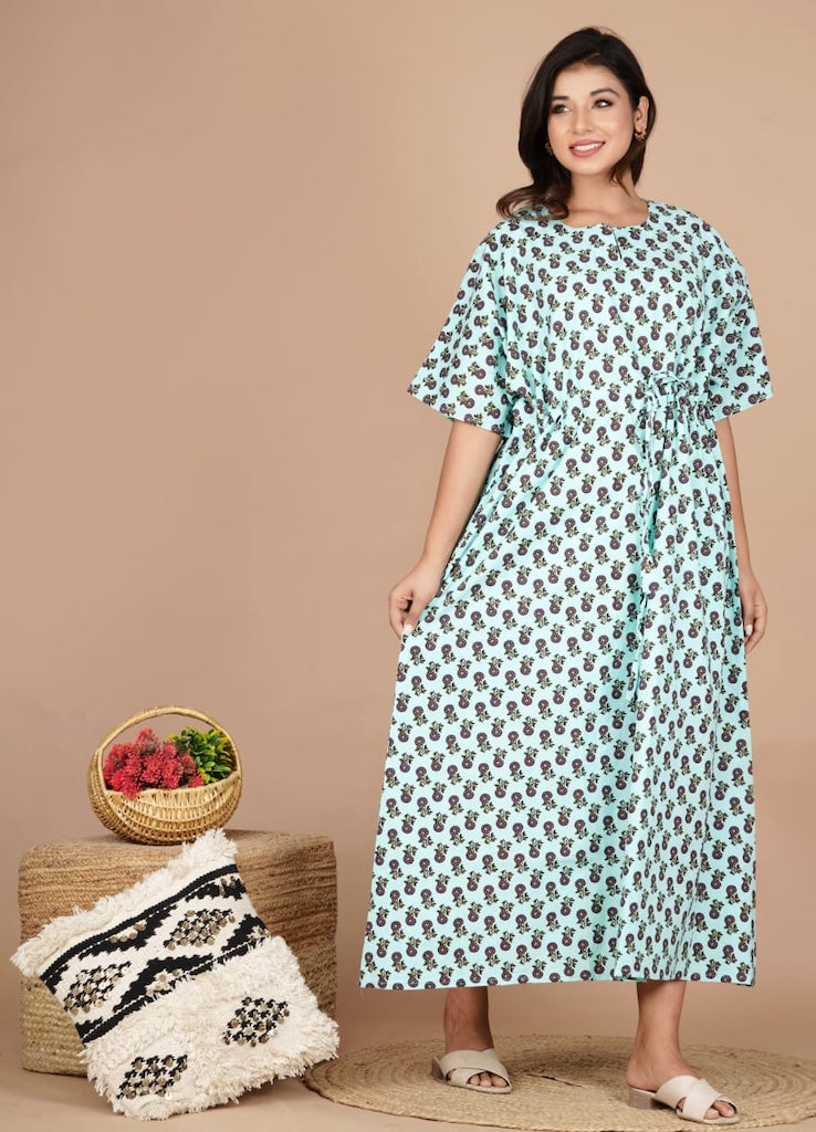 Cotton Printed Women Summer Nighty