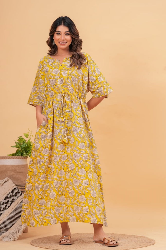 Cotton Printed Women Summer Nighty