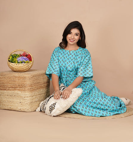 Cotton Printed Women Summer Nighty