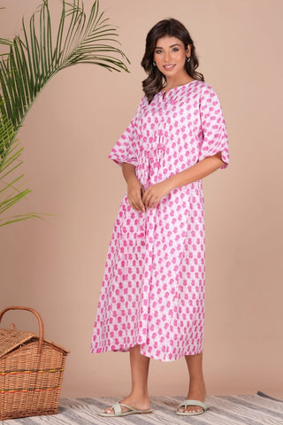 Cotton Printed Women Summer Nighty