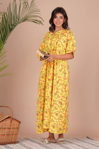 Cotton Printed Women Summer Nighty