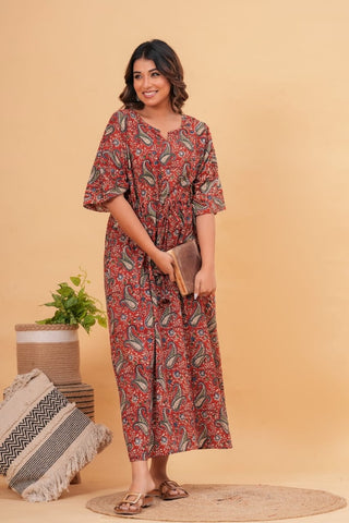 Cotton Printed Women Summer Nighty