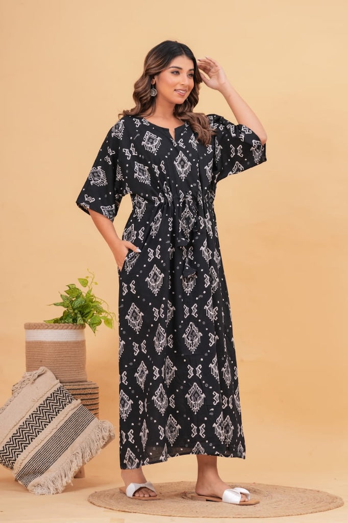 Cotton Printed Women Summer Nighty