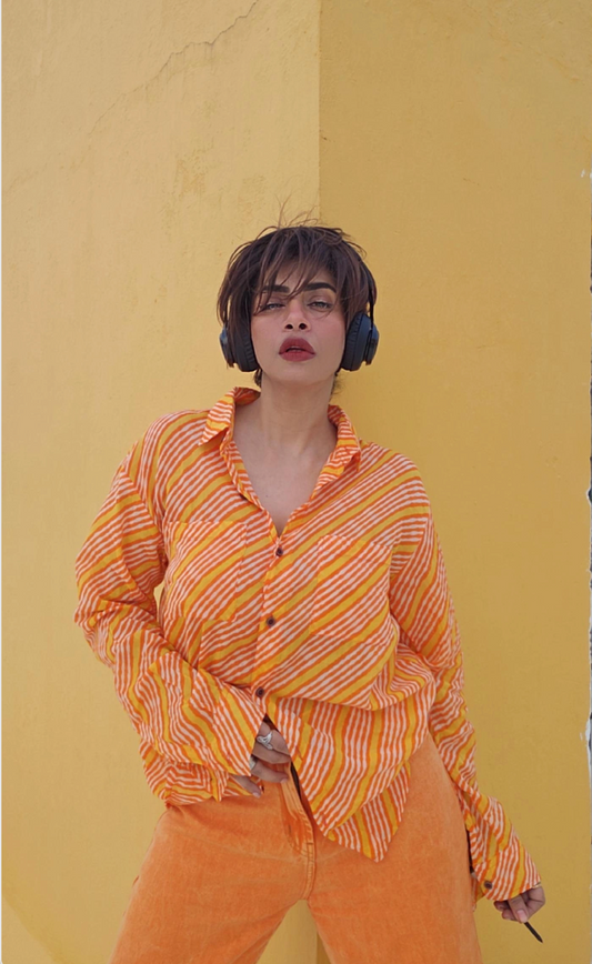 NAAN Oversized Casual Cotton Shirt for Women X Ratikha Venugopal