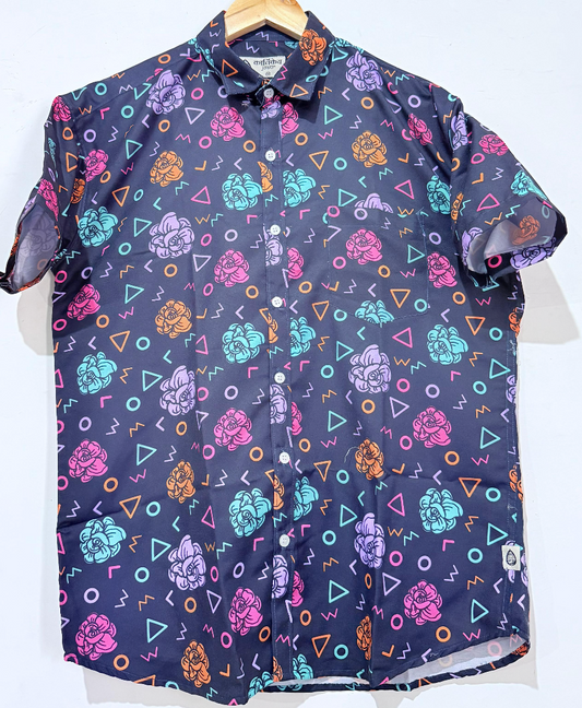 Cotton Blend Partywear Shirt For Men