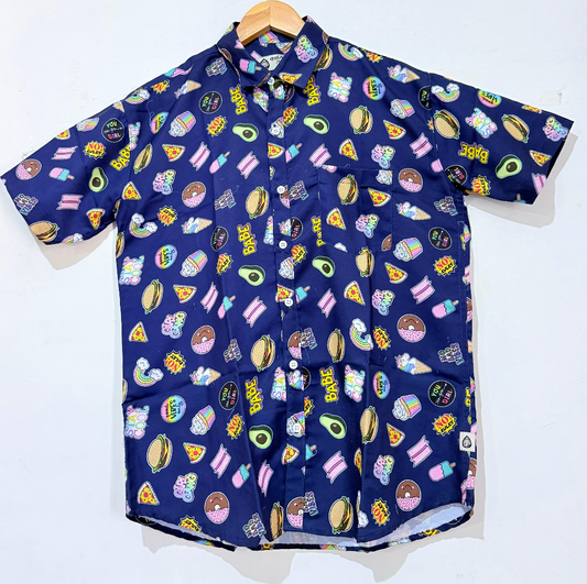 Babe Cotton Blend Casualwear Shirt For Men