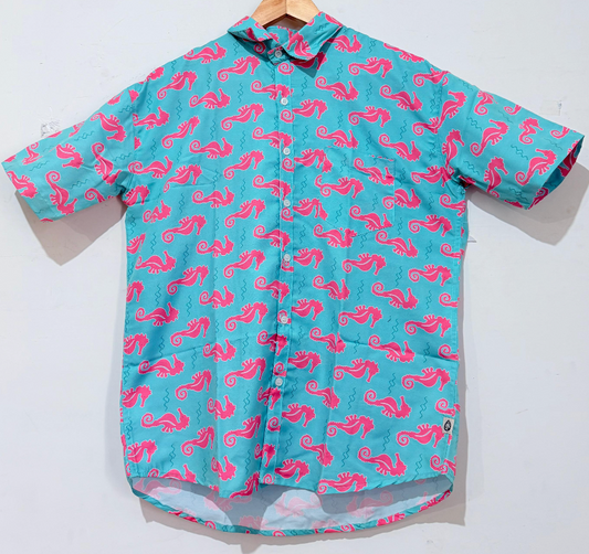 Quirky Print Cotton Blend Casual Shirt For Men