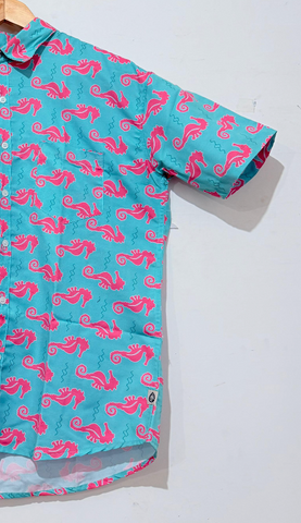 Quirky Print Cotton Blend Casual Shirt For Men
