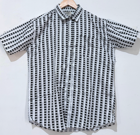 Quirky Print Cotton Blend Casual Shirt For Men