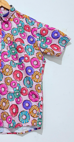 Quirky Print Cotton Blend Casual Shirt For Men