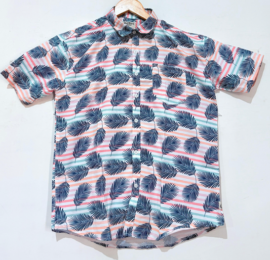 Quirky Print Cotton Blend Casual Shirt For Men