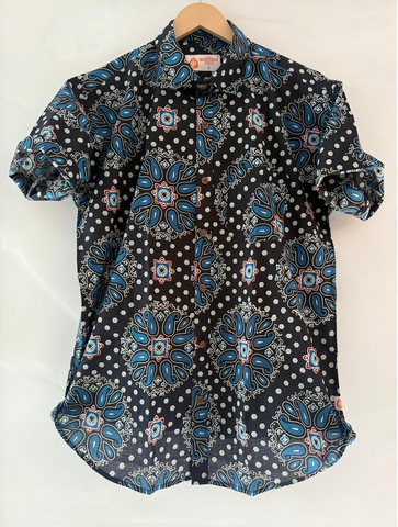 Kalamkari Print Half Sleeve Cotton Shirt for Men