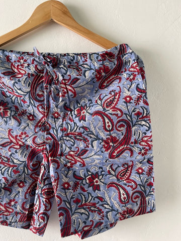 Floral Print Cotton Shorts for Men
