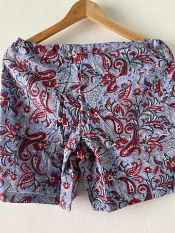 Floral Print Cotton Shorts for Men