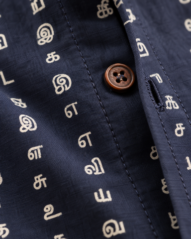 Tamil Alphabet Full Sleeves Classic Shirt for Women