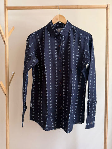 Tamil Alphabet Full Sleeves Classic Shirt for Women