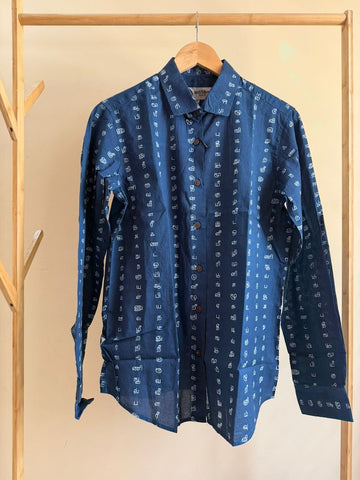 Tamil Alphabet Full Sleeves Classic Shirt for Women